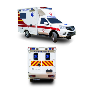 4x4 Ambulance Vehicle FOTON Tunland Pick-up Box Ambulance Monitoring Mobile Medical Ambulance car for sale