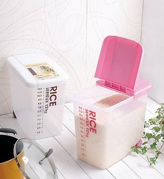 Large Airtight Food Storage Container 26 Lbs Rice Container Bin with Measuring Cup Perfect for Rice Flour Cereal Bread Storage