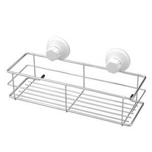 Stainless Steel Shower Basket Punch-free No Drilling Corner Shelf Storage Rack for Bathroom Metal Wall Mounted shower caddy