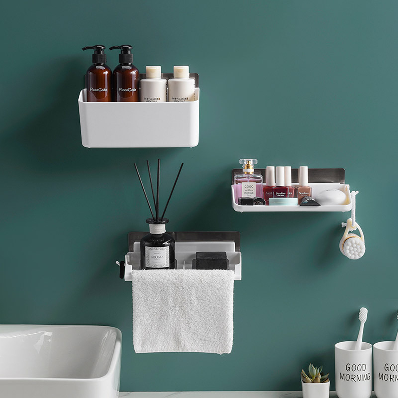 3 Layer Modern Fashion Wall-mounted Plastic Bathroom Toilet Shelf Kitchen Storage  Rack