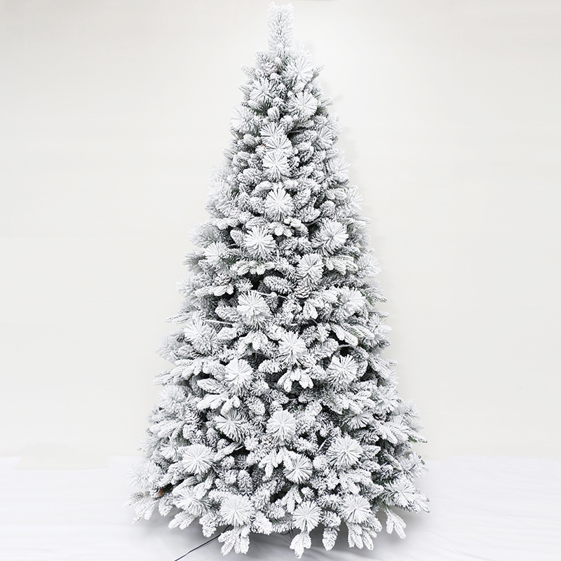 Artificial Pine Needle with Snow  mixed Pointed PVC Xmas tree Christmas tree for Home Festival Decor