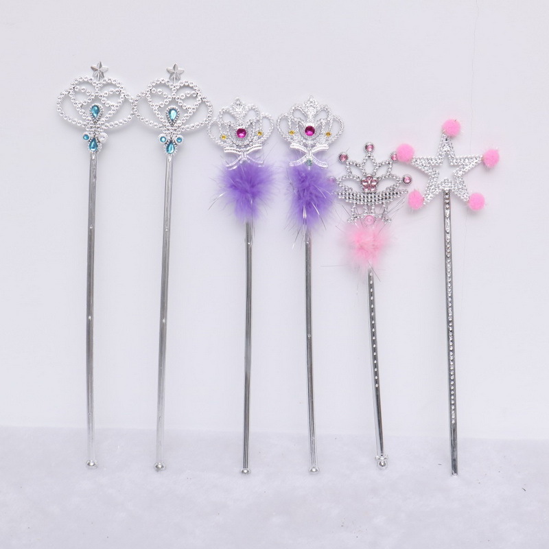 Pack 3 Christmas fairy magic stick with diamonds star/heart/snowflake shape wands party decorations