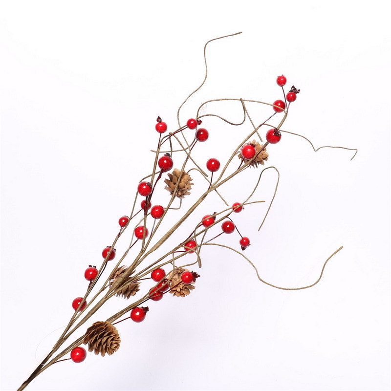 New Design Artificial Branch with Red Berry Decorate Home Decoration