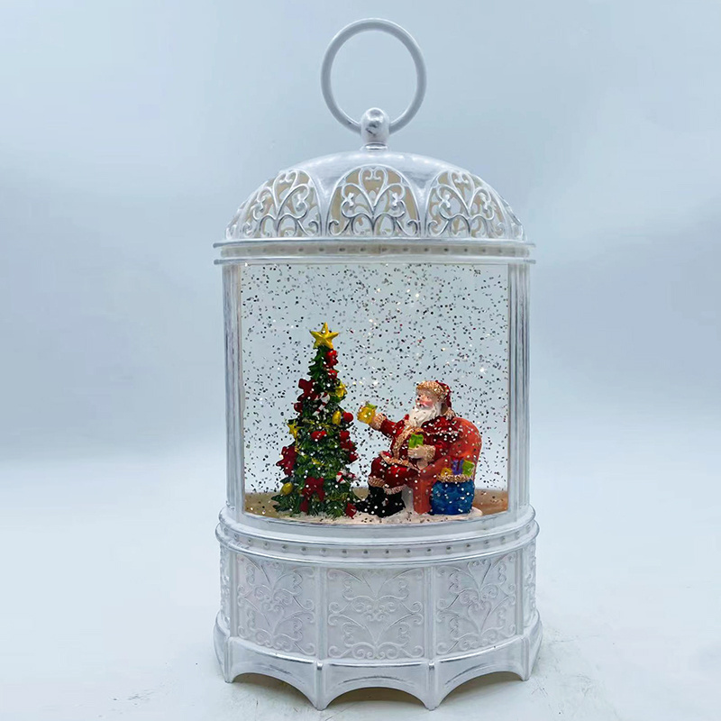 New Deign Wholesale Snow Globe Lantern Water Globe Lantern For Christmas Decoration