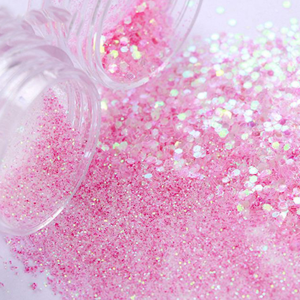 Wholesale Holographic  Chunky nail Glitter Powder fine glitter for Face Body Hair Nail Art Tumbler Crafts