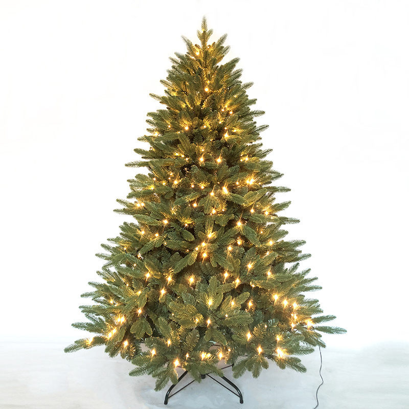 High Quality 7.5ft PE PVC LED Artificial Christmas Trees Christmas Decorations arbol de navidad Christmas Tree with Lights