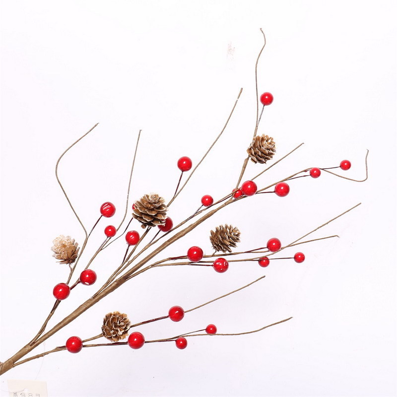 New Design Artificial Branch with Red Berry Decorate Home Decoration