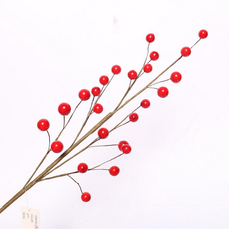 New Design Artificial Branch with Red Berry Decorate Home Decoration