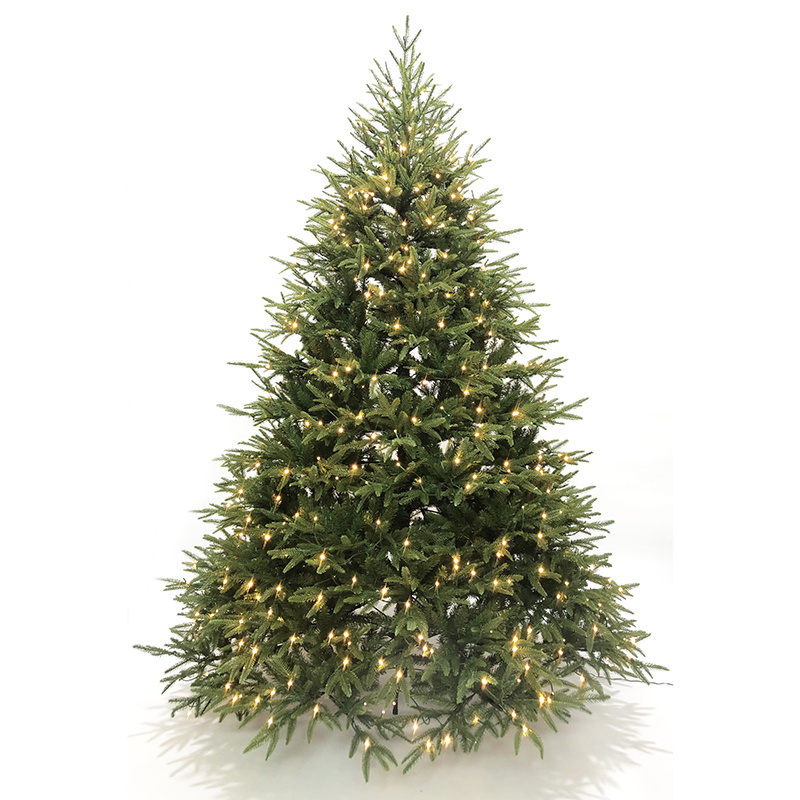 High Quality 7.5ft PE PVC LED Artificial Christmas Trees Christmas Decorations arbol de navidad Christmas Tree with Lights