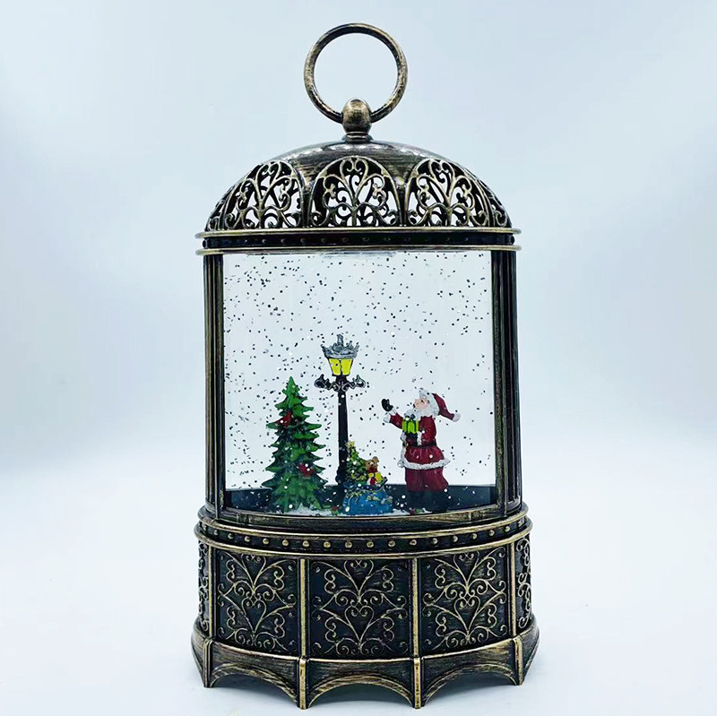 New Deign Wholesale Snow Globe Lantern Water Globe Lantern For Christmas Decoration