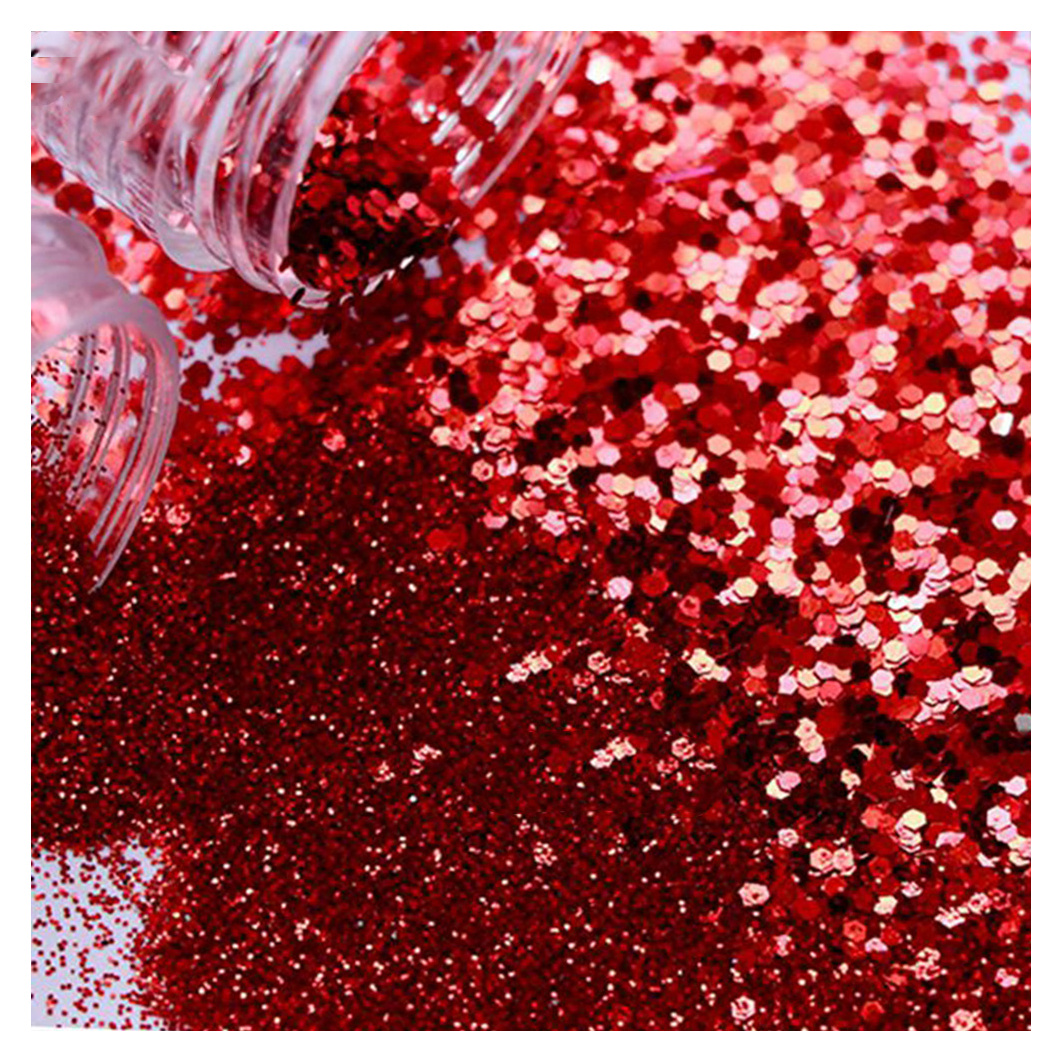 Wholesale Holographic  Chunky nail Glitter Powder fine glitter for Face Body Hair Nail Art Tumbler Crafts