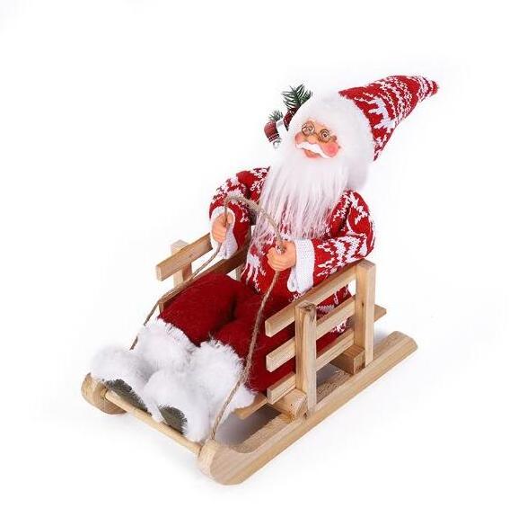 30cm electric musical Christmas santa claus sing and song