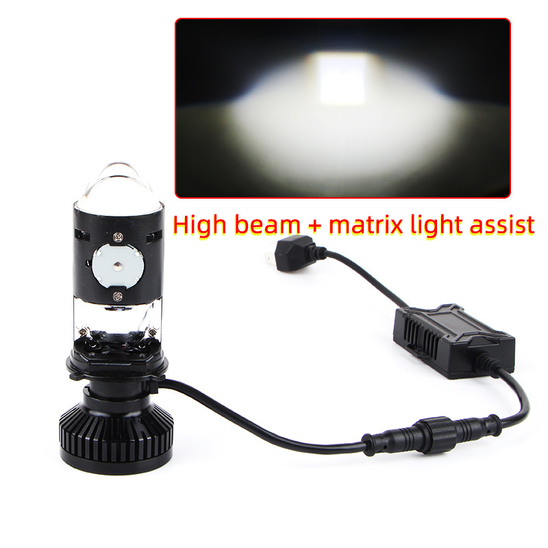 Upgraded version Y6 Y7 Y7D Y8 car led H4 projector lens motorcycle led headlight laser for toyota prado h4 led headlight bulbs