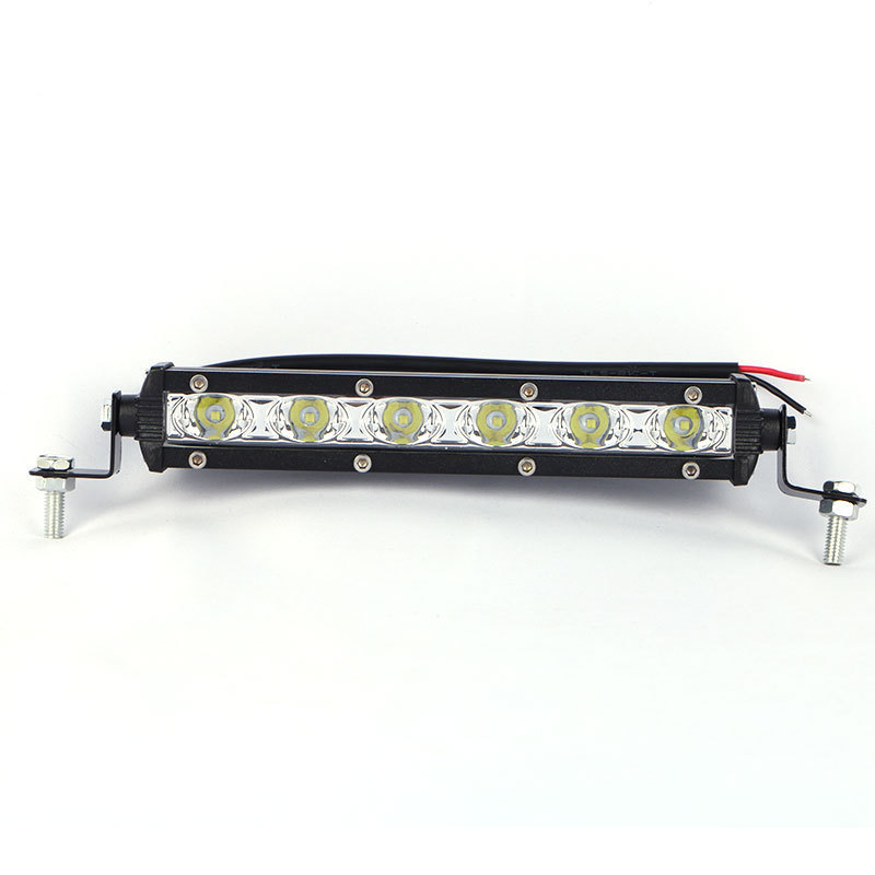 IP68 Waterproof 1 Row LED Light Bar 7 Inch 18W 6000K Work Light Bar Modified Off-Road Vehicle Car Truck SUV Car Top Light