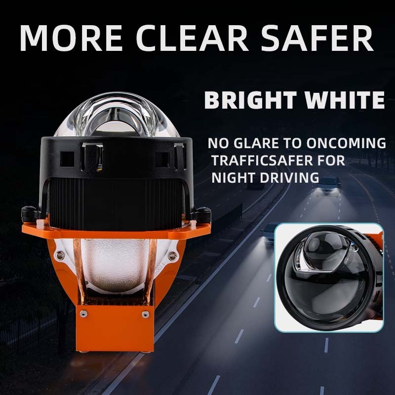 Car LED Headlamp bulb white light 105W 3 inch led headlights  laser bi led projector lens 3.0 for auto lighting