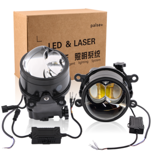 3.0Inch led headlight fog lamp H11 HB3 9005 bi led lens Projector Yellow light 3000K led laser fog light