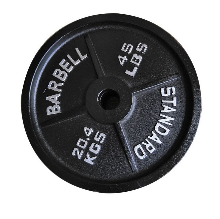 Weight Lifting 50mm Diameter  LBS Cast Iron Weight Plates for USA