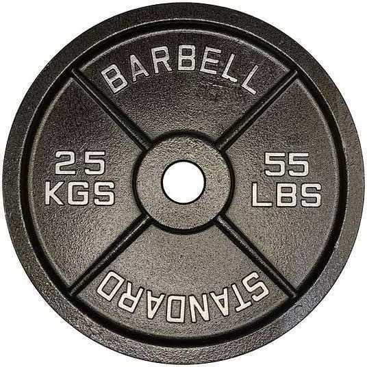 Weight Lifting 50mm Diameter  LBS Cast Iron Weight Plates for USA