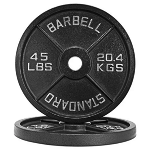 Weight Lifting 50mm Diameter  LBS Cast Iron Weight Plates for USA