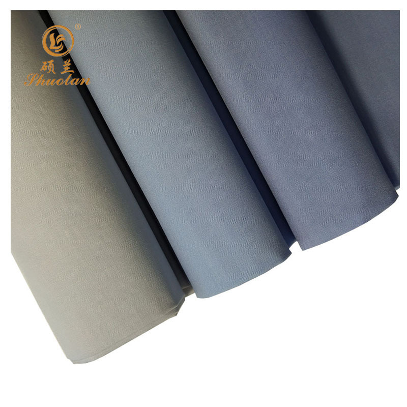 CVC polyester 40 /cotton 60 blended woven plain cloth material fabric 45x45 133X72 57/58