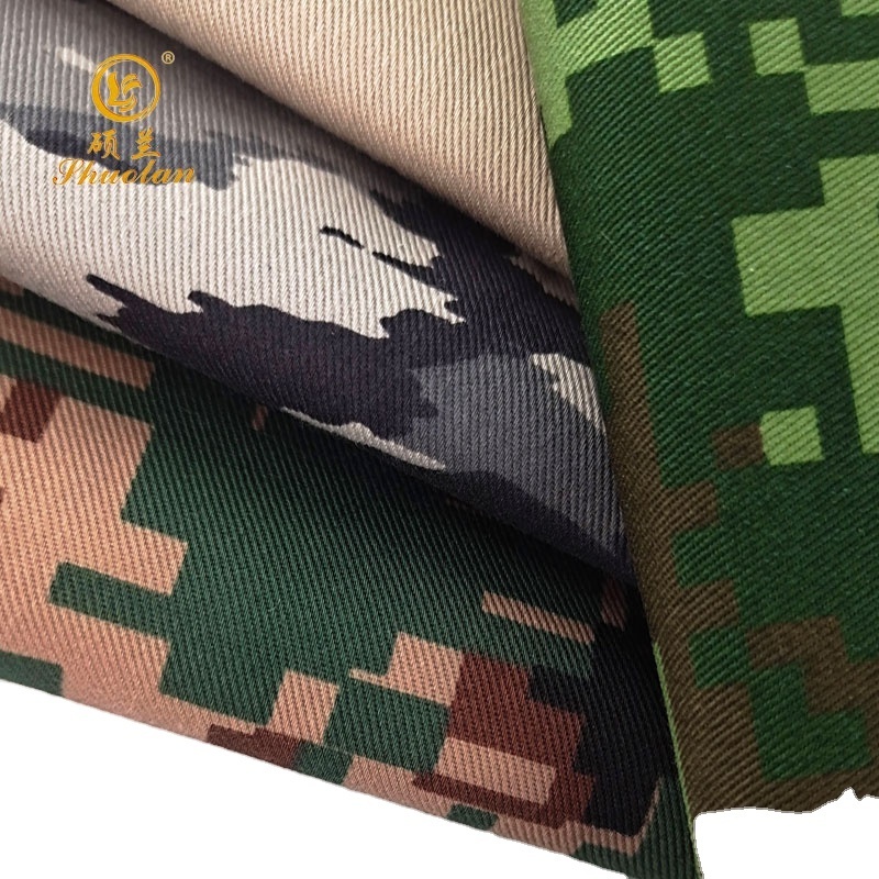 TC65/35 Fabric  Woven Flame  Retardant mens wholesale camouflage desert  digital camo uniform Fabric For uniform