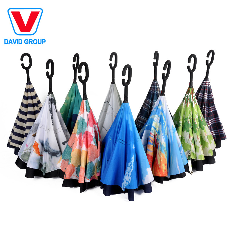 Custom Brand Inverse Umbrella Fashion Design Promotion Inverted Umbrella