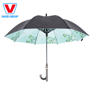 High Quality Sun 190T Pongee Uv Proof Umbrella Windproof Automatic Opening Golf Umbrella With Custom Logo