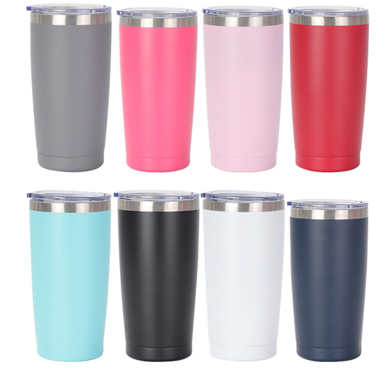 Stainless Steel Sports Cup 600ml Shaker Vacuum Insulated Water Bottle