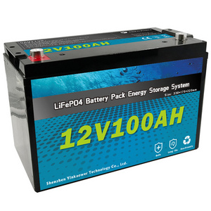 Deep Cycle  LiFepo4 Lithium Iron Phosphate Battery Pack 12v 100ah  For RV Electric Car Scooter Motorcycle Boat