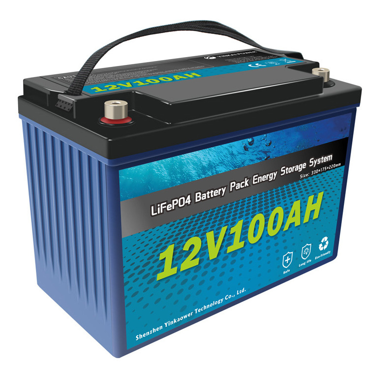 Deep Cycle  LiFepo4 Lithium Iron Phosphate Battery Pack 12v 100ah  For RV Electric Car Scooter Motorcycle Boat