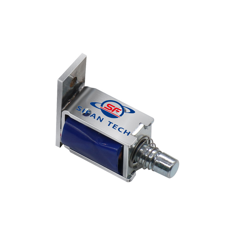 Li Ion Battery Operated Miniature Push Solenoid 25N 50mm Self Retaining Magnet Push Automatic Solenoid Lock DC 3V 5 Volt 3.5V DC