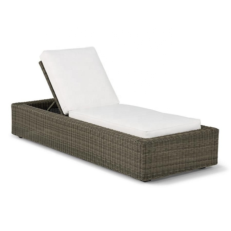 Swimming pool daybed luxury rattan sun lounger chaise lounger