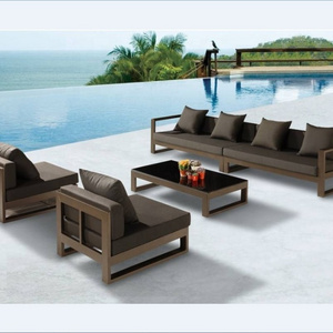 Outdoor patio garden aluminum 6 seater set sofa set furniture for sale