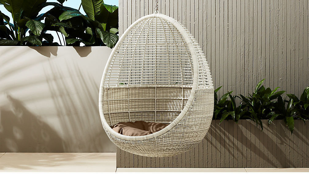 Hanging garden furniture leisure swing egg chair rattan wicker hanging chair