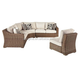 patio furniture corner sofas outdoor furniture modern sofa 4-Piece Outdoor Seating Set rattan garden couch