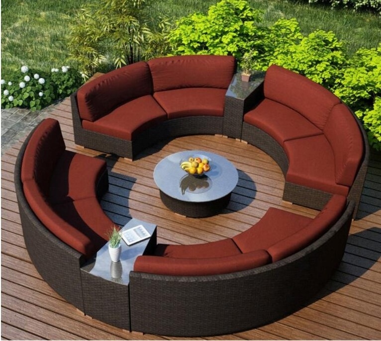 Resin patio wicker luxury outdoor garden sets big sets sofa set furniture