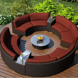 Resin patio wicker luxury outdoor garden sets big sets sofa set furniture