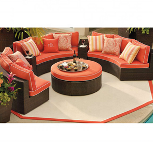 Modern outdoor furniture lounge set rattan sectional sofa set wicker outdoor seating