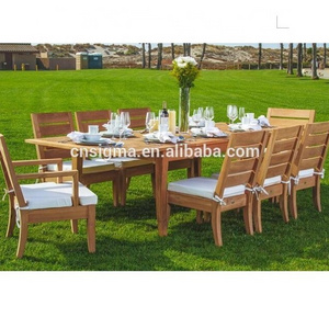 Most popular outdoor patio garden burma teak wood tables and chairs furniture