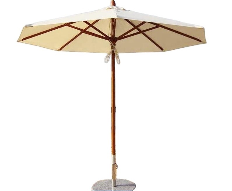 Leisure ways outdoor beach banana wood reverse umbrella banana hanging umbrella