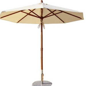 Leisure ways outdoor beach banana wood reverse umbrella banana hanging umbrella