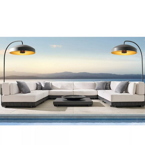 Patio garden sets sofa outdoor patio aluminum modular U-sofa sectional