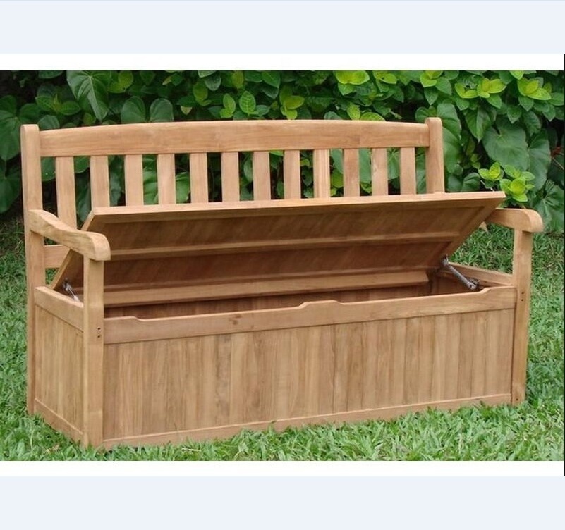 Best selling patio outdoor garden storage box bench furniture