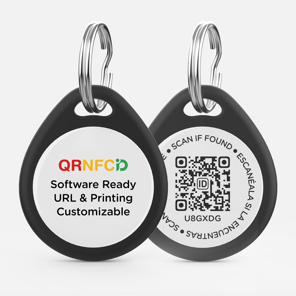 Custom Smart NFC QR code Epoxy Pet Dog ID Tag