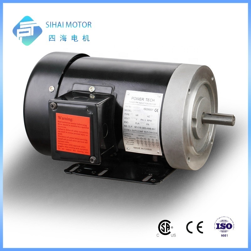 NEMA 56C 3600rpm 1hp 230/460V Induction Electric three  phase AC Motor