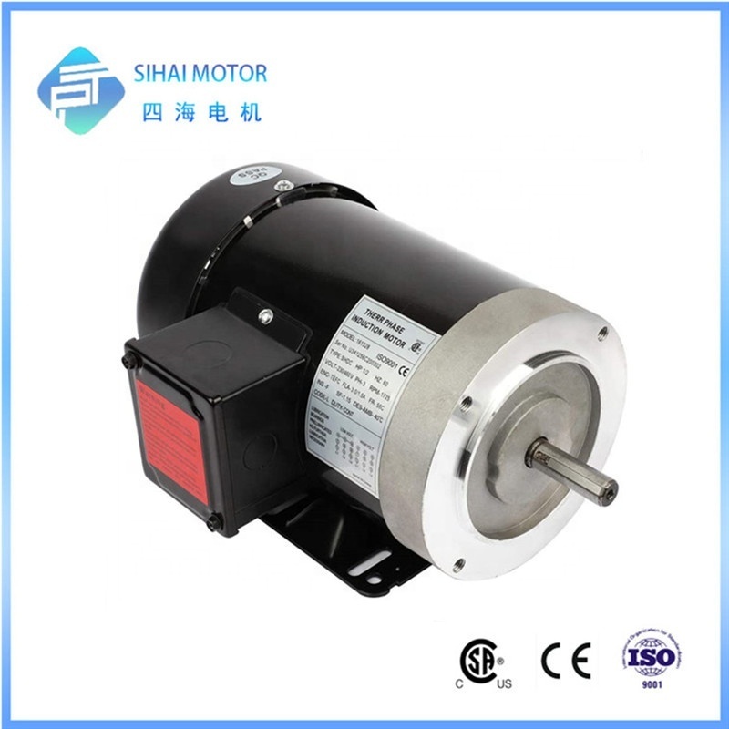 NEMA 56C 3600rpm 1hp 230/460V Induction Electric three  phase AC Motor