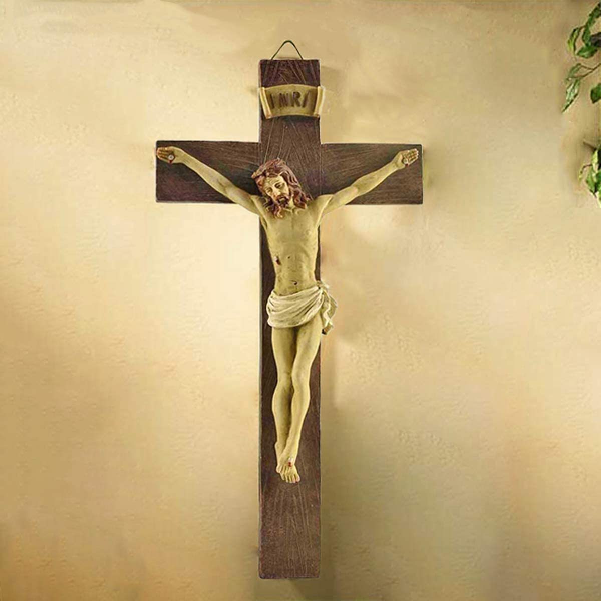 Home Decorations Jesus Crucified Wall Cross Religious Statue