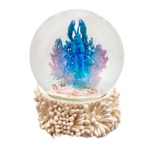 Wholesale High-quality Handicraft Animal Statue inside Snow Globe Theme Sea Water Globe for Home Decoration