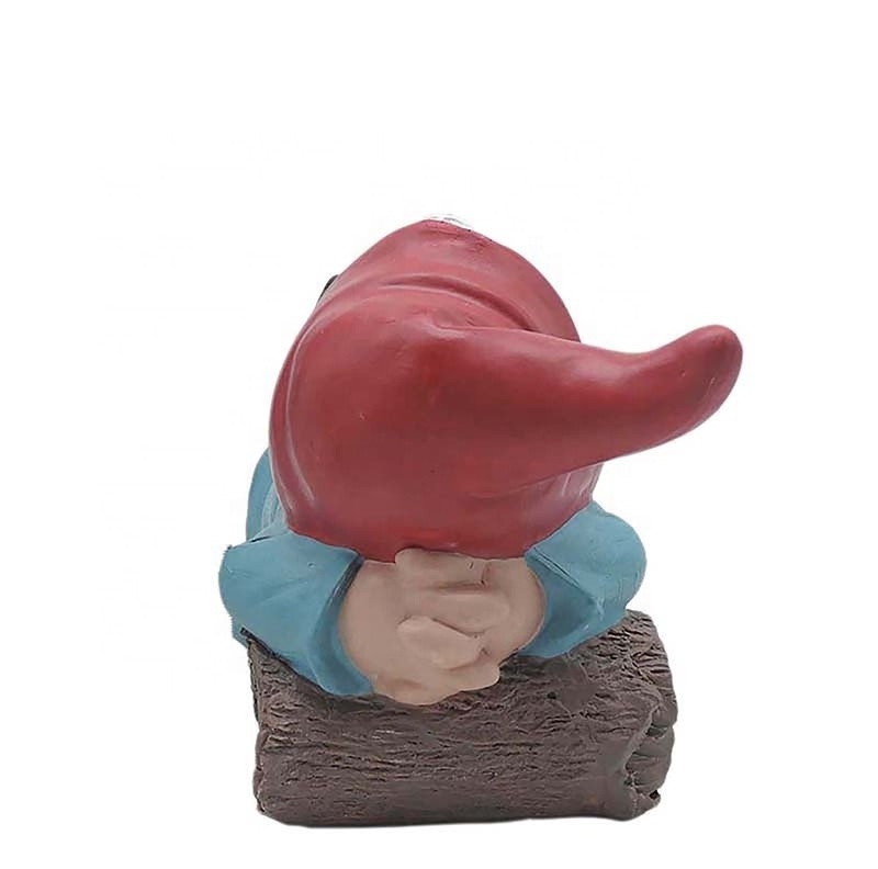 Garden Gnome Statue Large Funny Gnome Lounging On The Stake Knomes Garden Decorations Outdoor Resin 12 Inch Christmas Lawn Decor