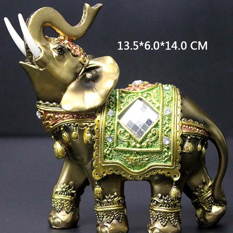 Elephant Resin Souvenir Gift Animal Decor Elephant Figurine Home Decore Statues